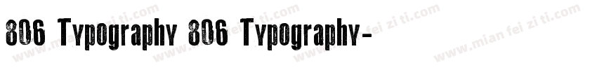 806 Typography 806 Typography字体转换
